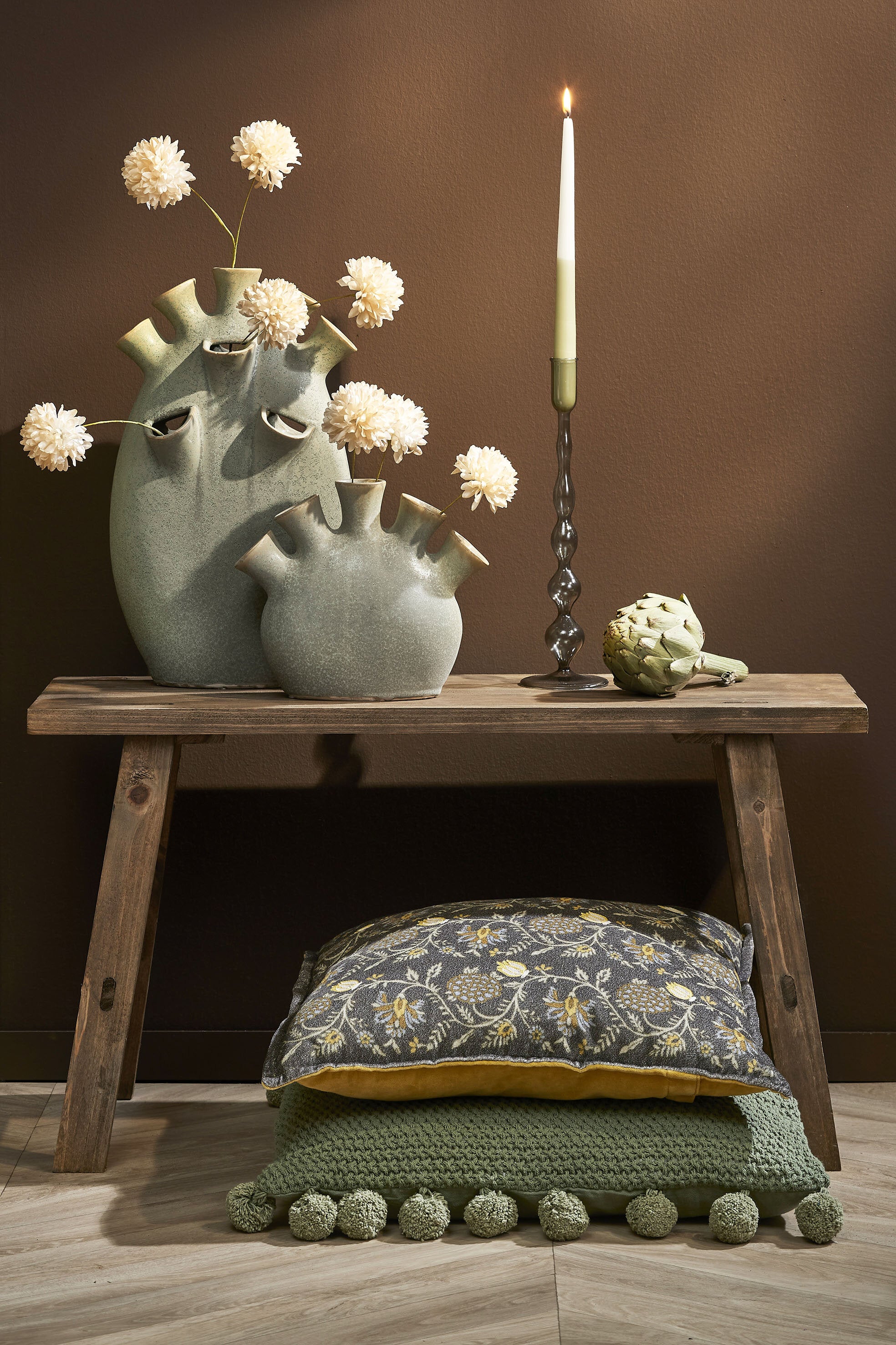 Bold Bench Recycled Wood Brown - L80Xw36,5Xh44Cm