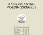  KAMERPLANTEN VOEDINGSKEGELS 10 STUKS
