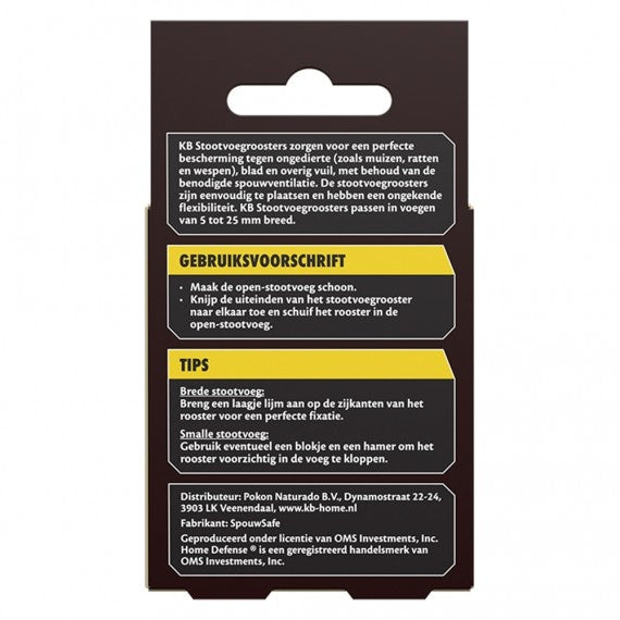  STOOTVOEGROOSTERS 70 MM 10 STUKS