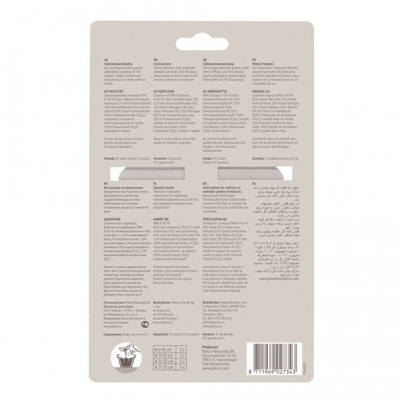 BLOEIENDE PLANTEN VOEDINGSSTAAFJES 24 STUKS