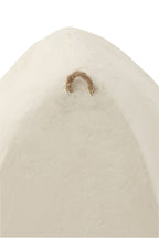 J-LINE SET VAN 3 WANDREKKEN PAPIER-MÂCHÉ WIT